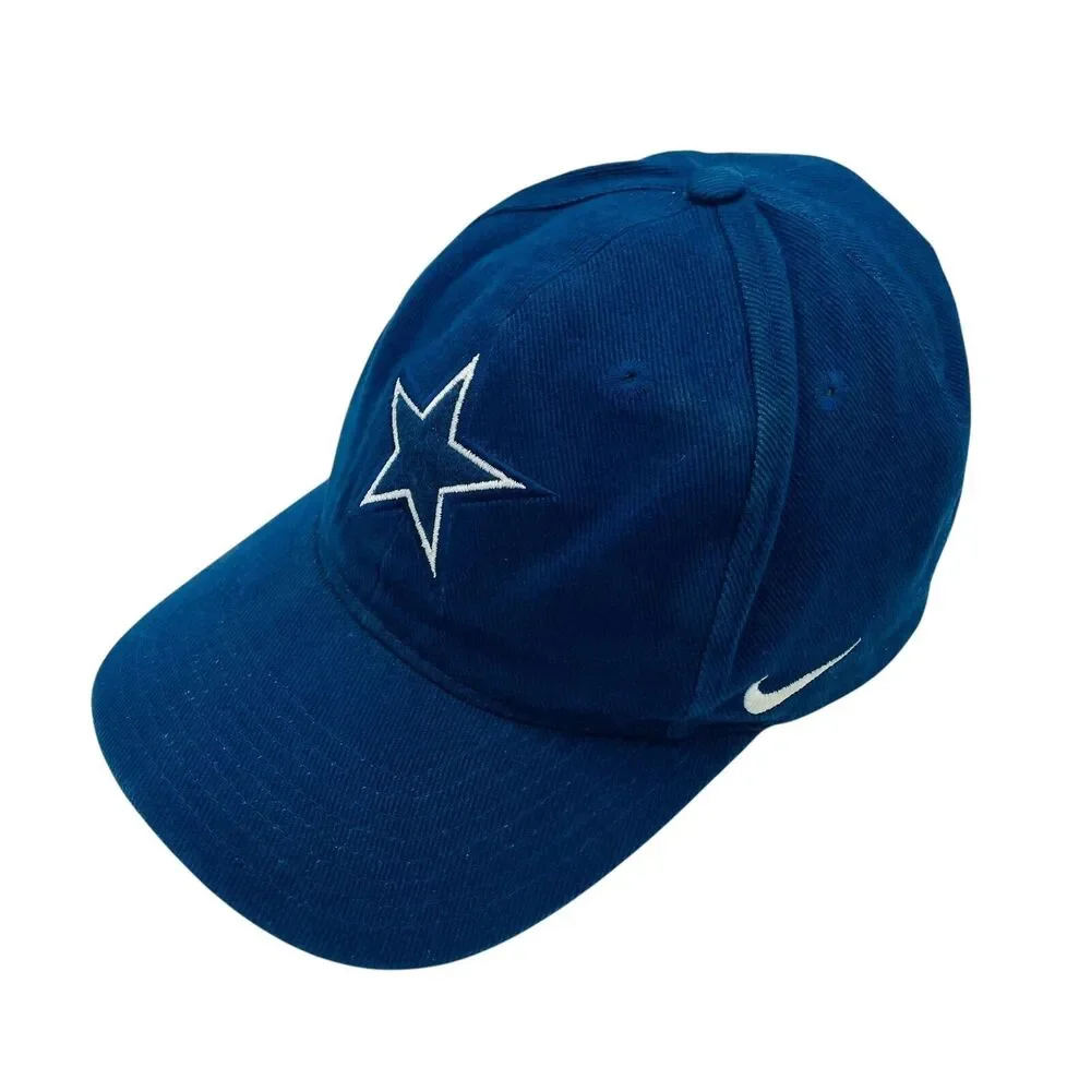 Vintage 90s Nike Pro Line Dallas Cowboys NFL Snapback Hat Cap